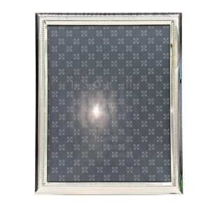 Vintage Hudson Hill Silver 8"X10" Beaded Picture Frame